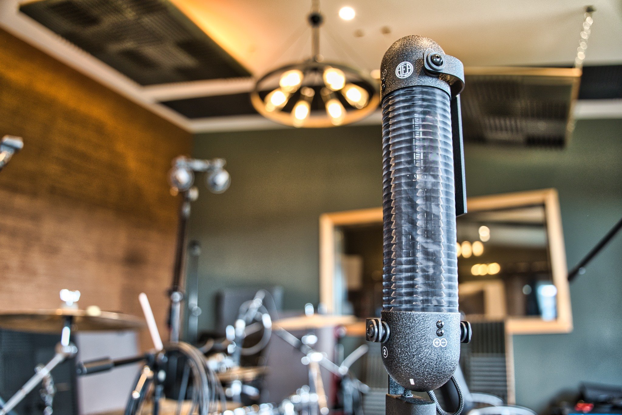 AEA R88 microphone in the live room
