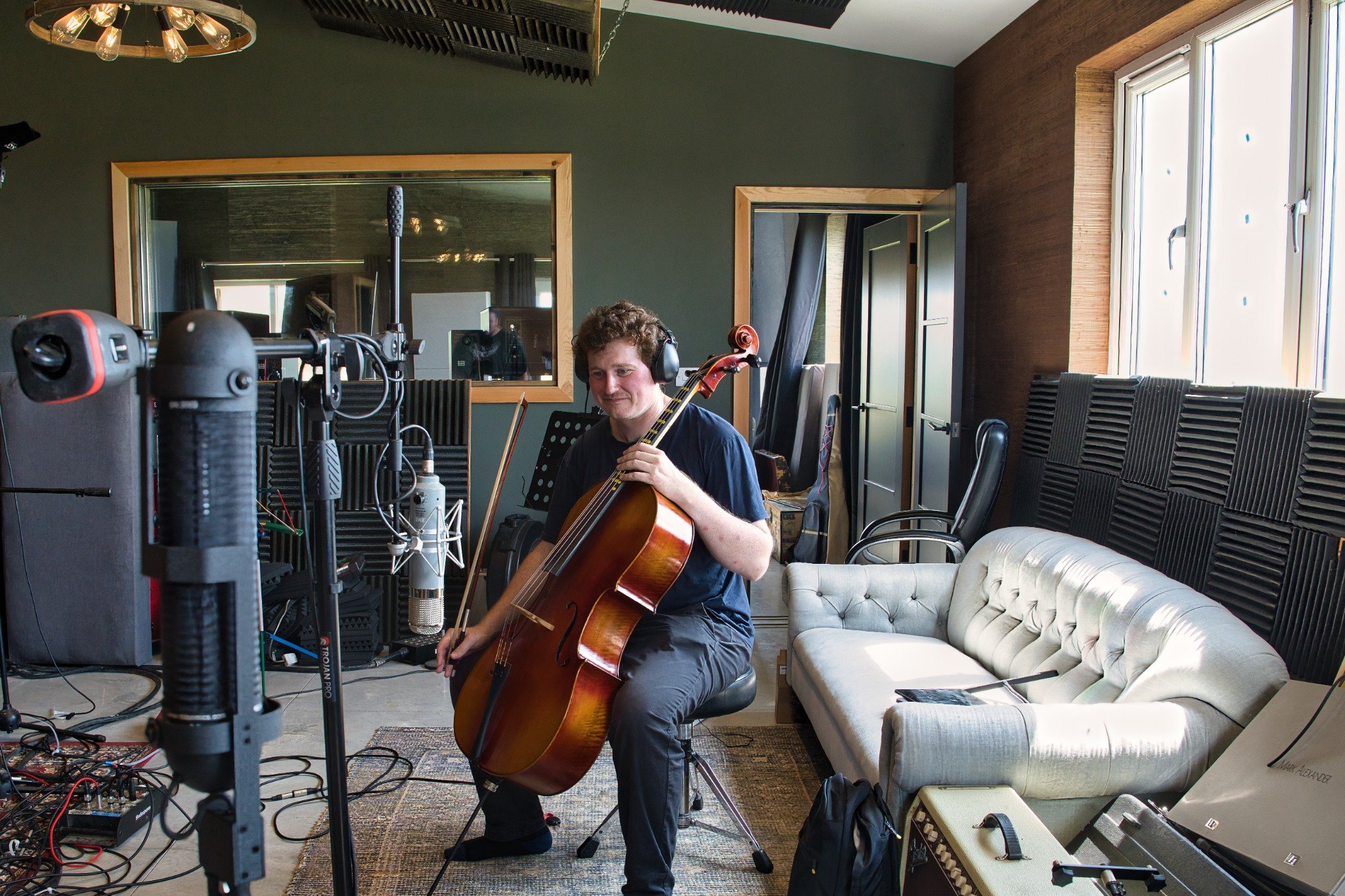 Cello recording session at Pound House Productions